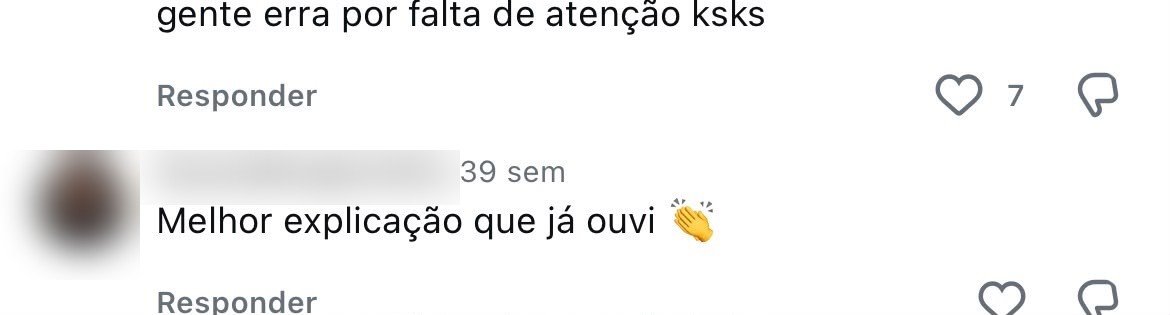Comentário de aluno sobre o Bio X